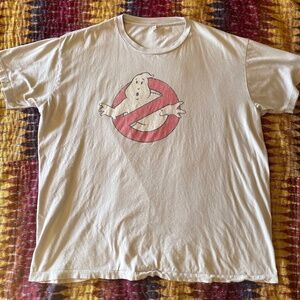 Vintage Ghostbusters Cotton Shirt — Unisex 2XL — 80s Faded Graphic Tee XXL